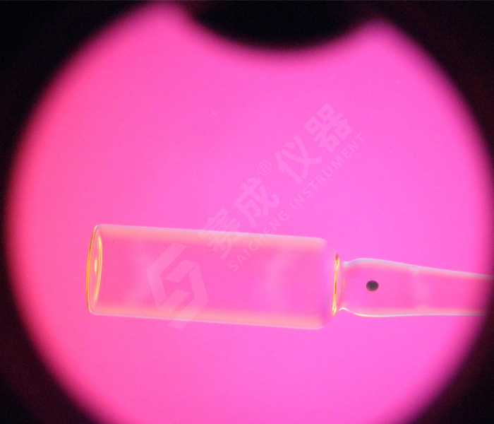 玻璃輸液瓶內應力測試原理示意圖 玻璃輸液瓶內應力測試原理示意圖